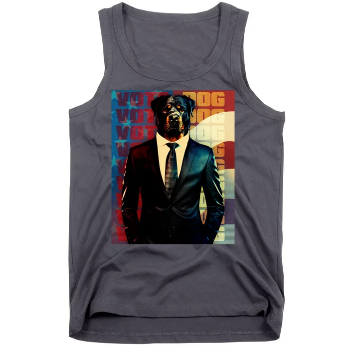 Funny Retro Vintage Election Vote Dog Tank Top