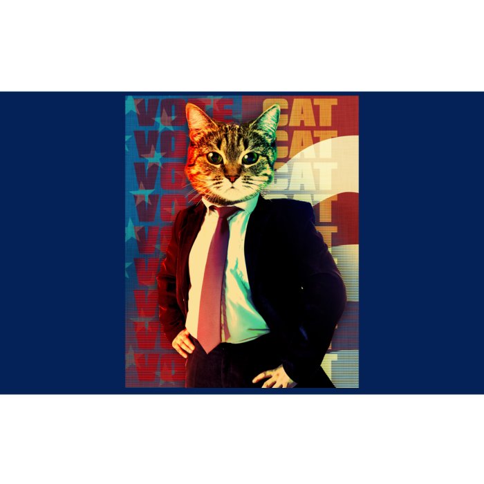 Funny Retro Vintage Election Vote Cat Bumper Sticker