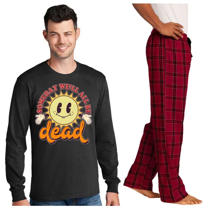 Funny Retro Vintage Cartoon Sunshine Someday We'll All Be Dead Long Sleeve Pajama Set