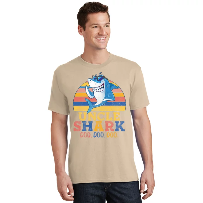 Funny Retro Vintage Uncle Shark Doo T-Shirt