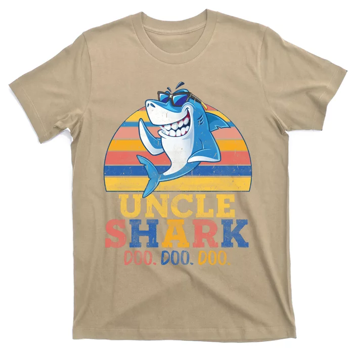 Funny Retro Vintage Uncle Shark Doo T-Shirt