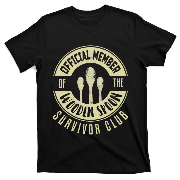 Funny Retro Vintage Wooden Spoon Survivor T-Shirt