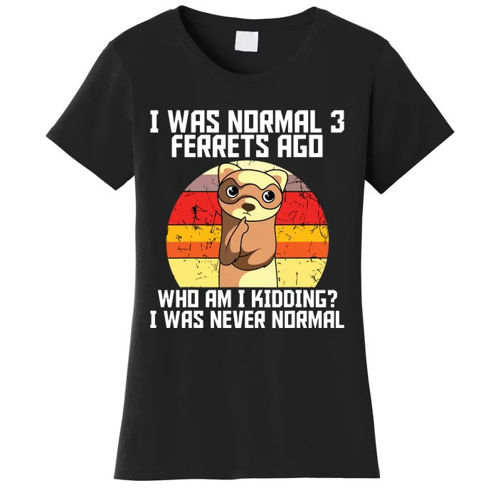 Ferret Retro Vintage Animal Lover Women's T-Shirt