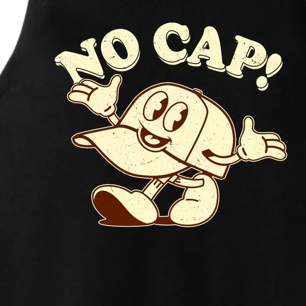 Funny Retro Vintage Cartoon No Cap Ladies Tri-Blend Wicking Tank