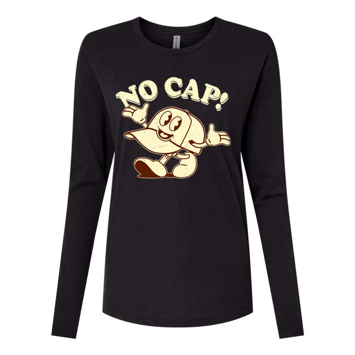 Funny Retro Vintage Cartoon No Cap Womens Cotton Relaxed Long Sleeve T-Shirt