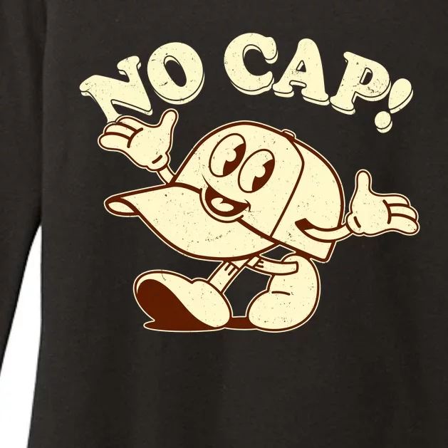 Funny Retro Vintage Cartoon No Cap Womens CVC Long Sleeve Shirt