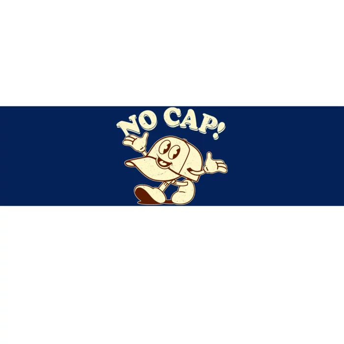 Funny Retro Vintage Cartoon No Cap Bumper Sticker