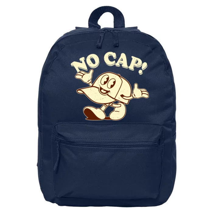 Funny Retro Vintage Cartoon No Cap 16 in Basic Backpack