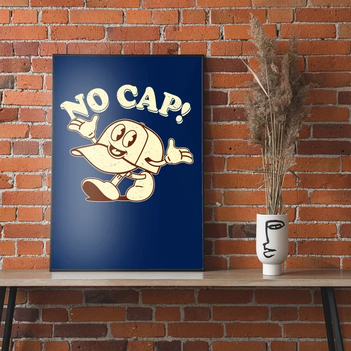 Funny Retro Vintage Cartoon No Cap Poster