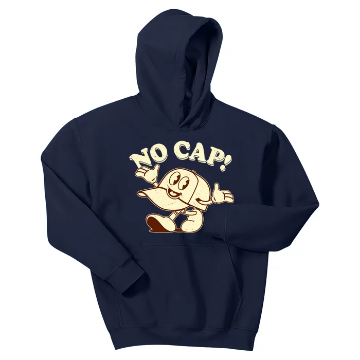 Funny Retro Vintage Cartoon No Cap Kids Hoodie