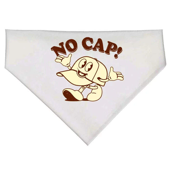 Funny Retro Vintage Cartoon No Cap USA-Made Doggie Bandana