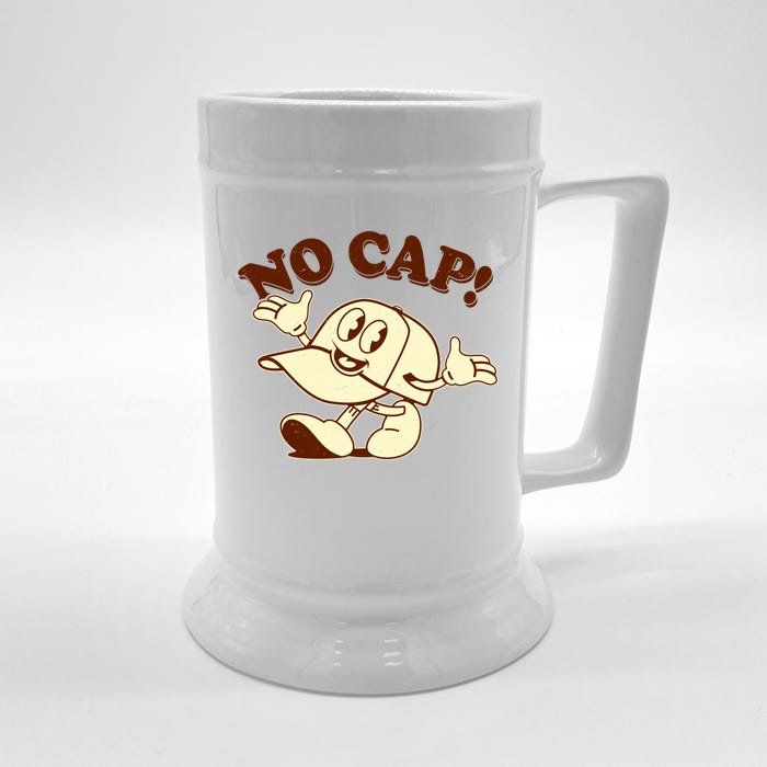 Funny Retro Vintage Cartoon No Cap Front & Back Beer Stein