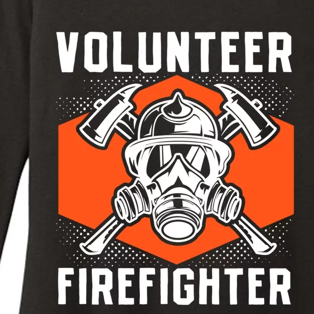 Fire Rescue Volunteer Firefighter Fire Great Gift Womens CVC Long Sleeve Shirt