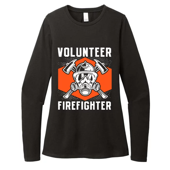 Fire Rescue Volunteer Firefighter Fire Great Gift Womens CVC Long Sleeve Shirt