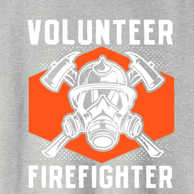 Fire Rescue Volunteer Firefighter Fire Great Gift Women's Crop Top Tee