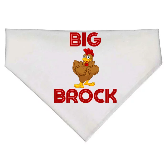 Funny Retro Vintage Big Cock Brock Humor USA-Made Doggie Bandana