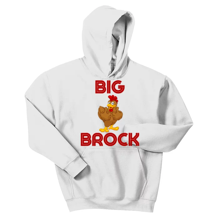 Funny Retro Vintage Big Cock Brock Humor Kids Hoodie