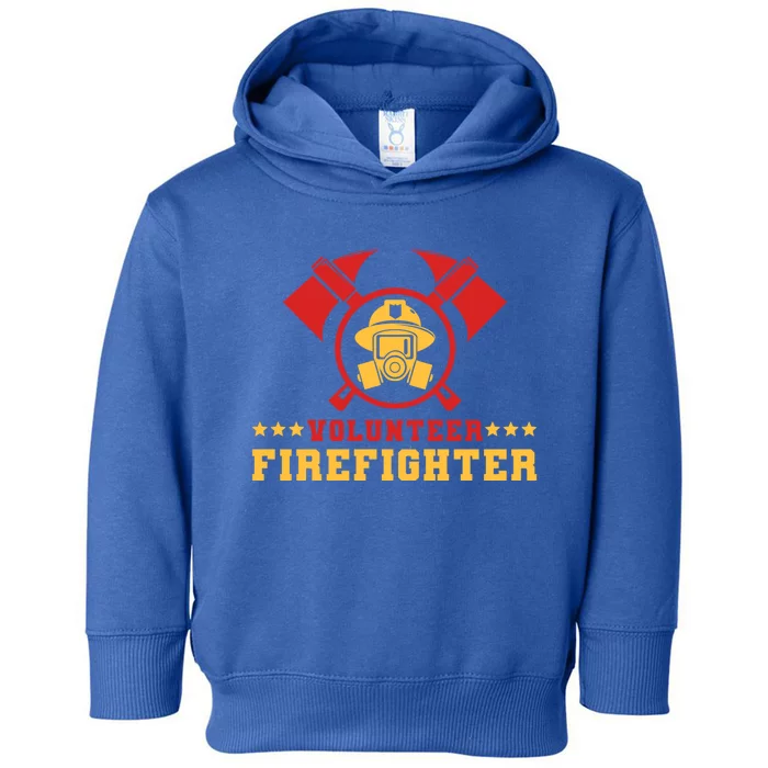 Fire Rescue Volunteer Firefighter Fire Gift Toddler Hoodie