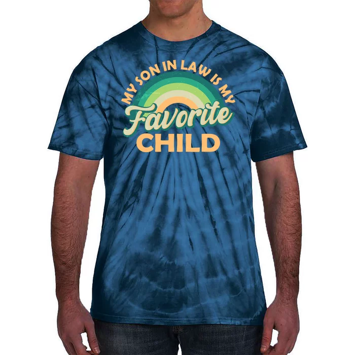 Funny Retro Vintage My Son In Law Is My Favorite Child Tie-Dye T-Shirt