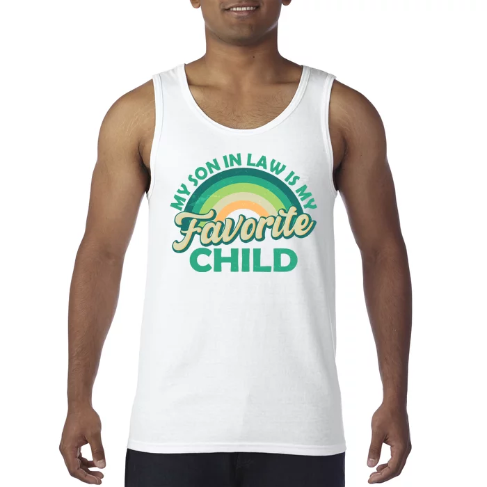 Funny Retro Vintage My Son In Law Is My Favorite Child Tank Top