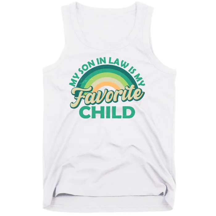 Funny Retro Vintage My Son In Law Is My Favorite Child Tank Top