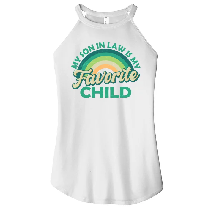 Funny Retro Vintage My Son In Law Is My Favorite Child Women’s Perfect Tri Rocker Tank