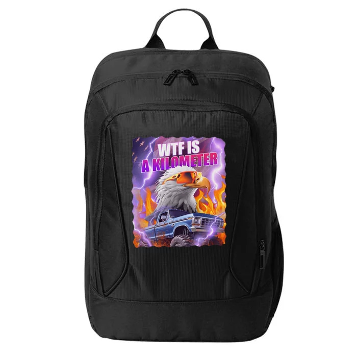 Funny Retro Wtf What Fck Is A Kilometer City Backpack