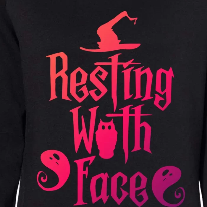 Funny Resting Witch Face Witch Halloween Gift Womens California Wash Sweatshirt