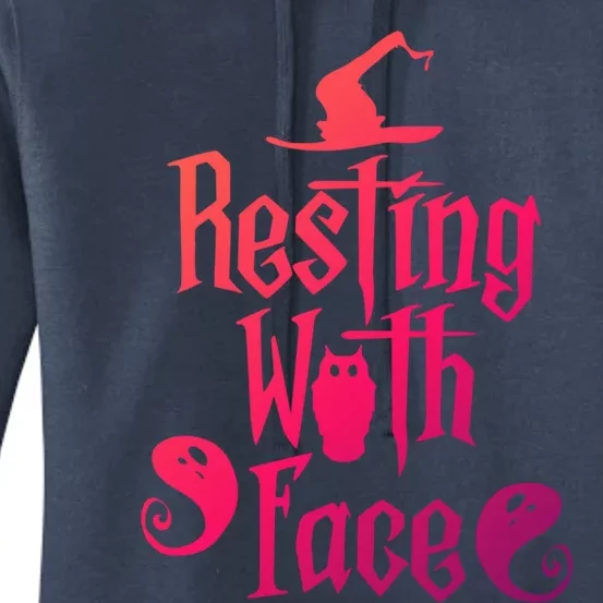 Funny Resting Witch Face Witch Halloween Gift Women's Pullover Hoodie