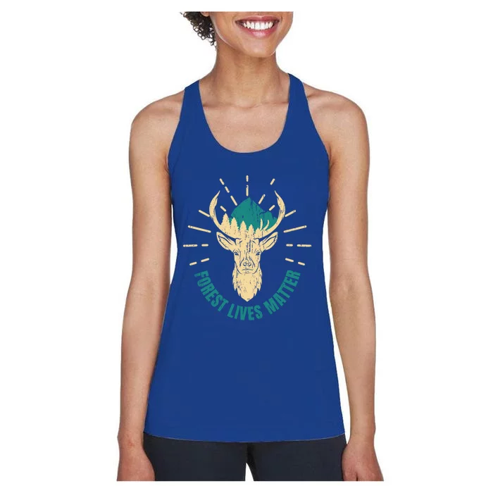 Forest Ranger Wild Life Mother Earth Cool Gift Women's Racerback Tank