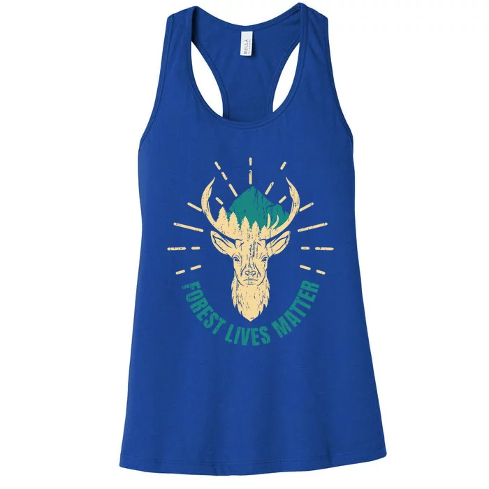 Forest Ranger Wild Life Mother Earth Cool Gift Women's Racerback Tank