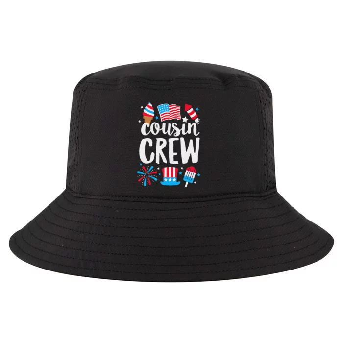 Funny Red White And Blue Cousin Crew 2024 Happy 4th Of July Cool Comfort Performance Bucket Hat