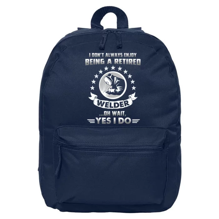 Funny Retired Welder Retirement Gift 16 in Basic Backpack