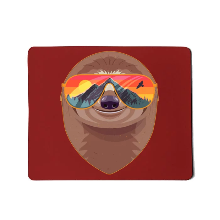 Funny Retro Wilderness Sloth Mousepad