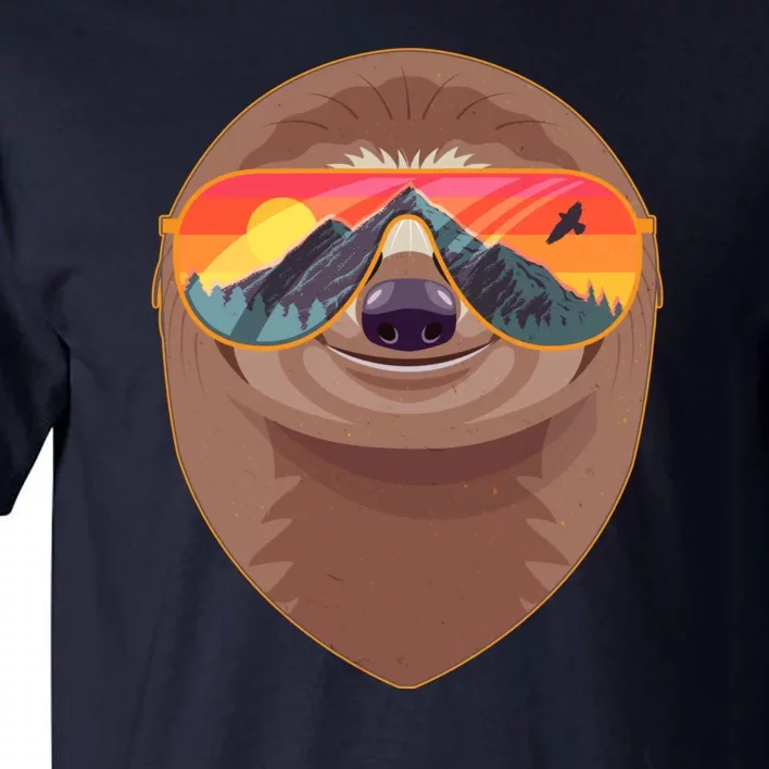 Funny Retro Wilderness Sloth Tall T-Shirt