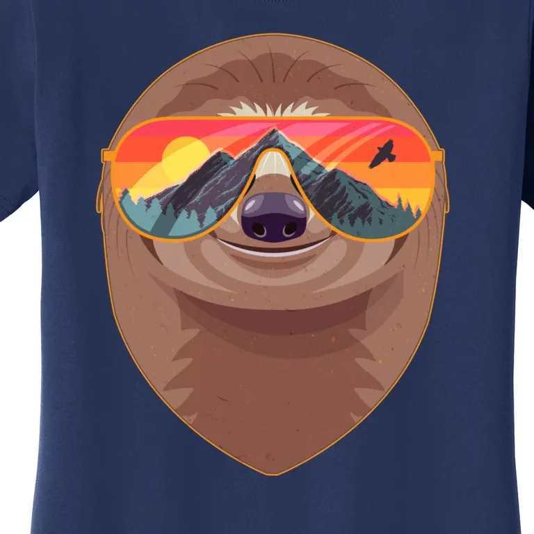 Funny Retro Wilderness Sloth Women's T-Shirt