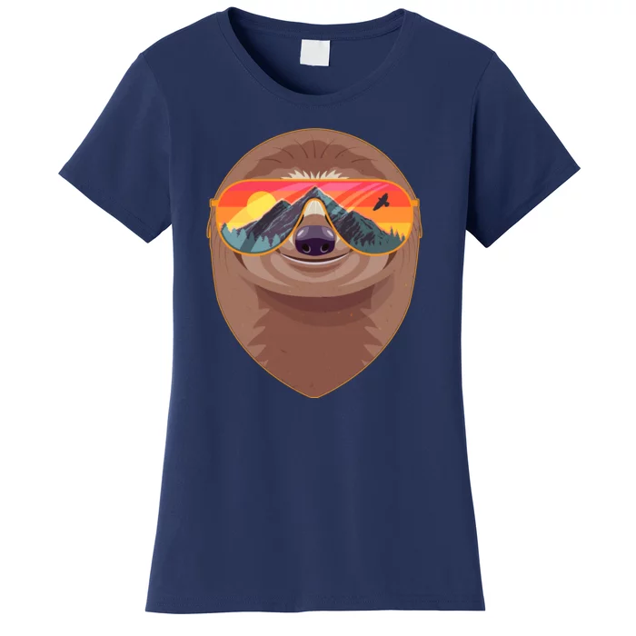 Funny Retro Wilderness Sloth Women's T-Shirt