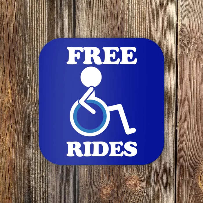 Free Rides Wheelchair Gift Coaster