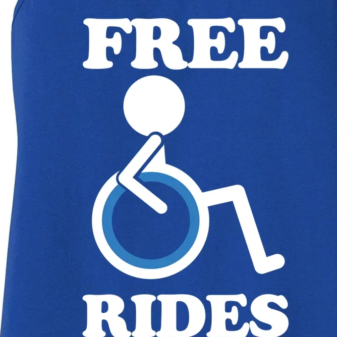 Free Rides Wheelchair Gift Women's Racerback Tank