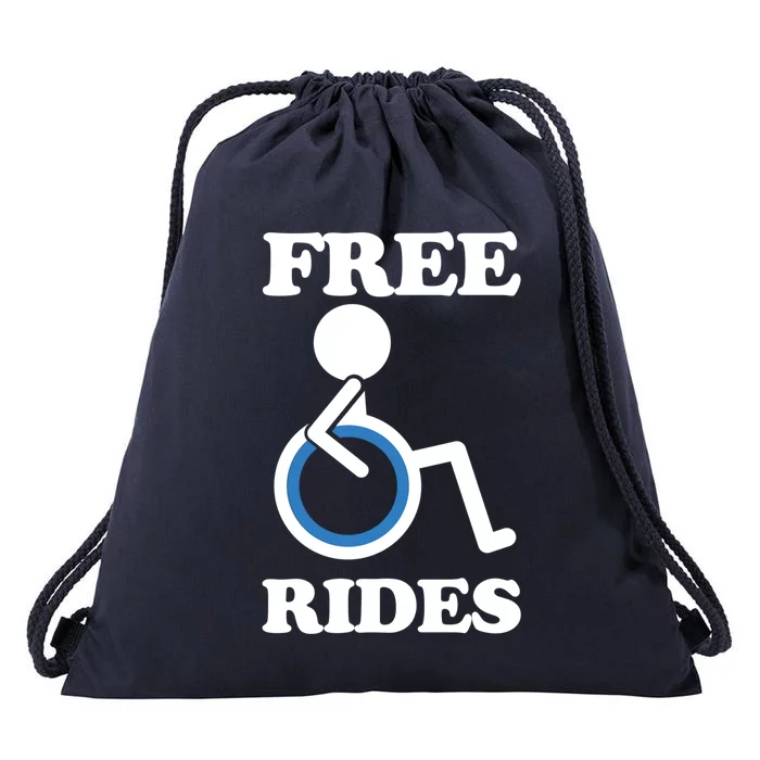 Free Rides Wheelchair Gift Drawstring Bag