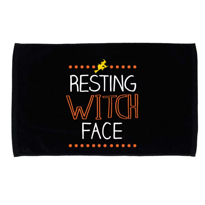 Funny Resting Witch Face Graphic Cool Gift Microfiber Hand Towel