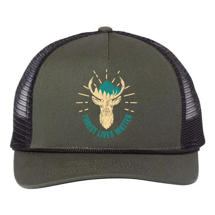 Forest Ranger Wild Life Mother Earth Cute Gift Retro Rope Trucker Hat Cap