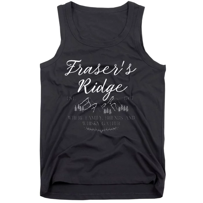 Frasers Ridge Where Friends Family And Whisky Gather Tank Top