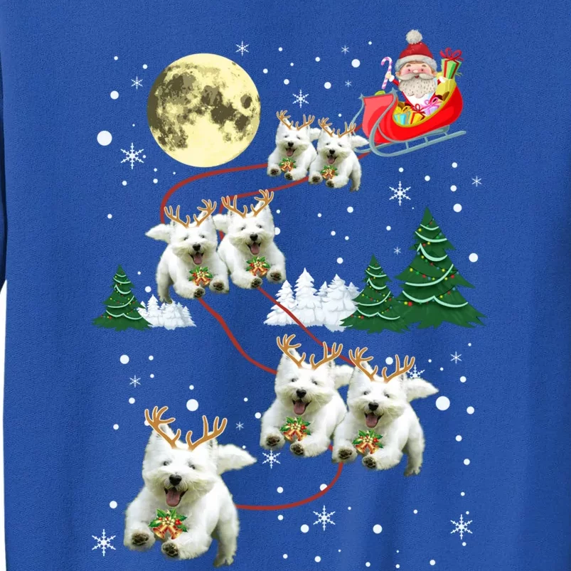 Funny Reindeer Westie Xmas Christmas Dog Lovers Gift Sweatshirt