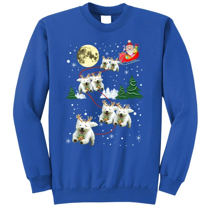 Funny Reindeer Westie Xmas Christmas Dog Lovers Gift Sweatshirt