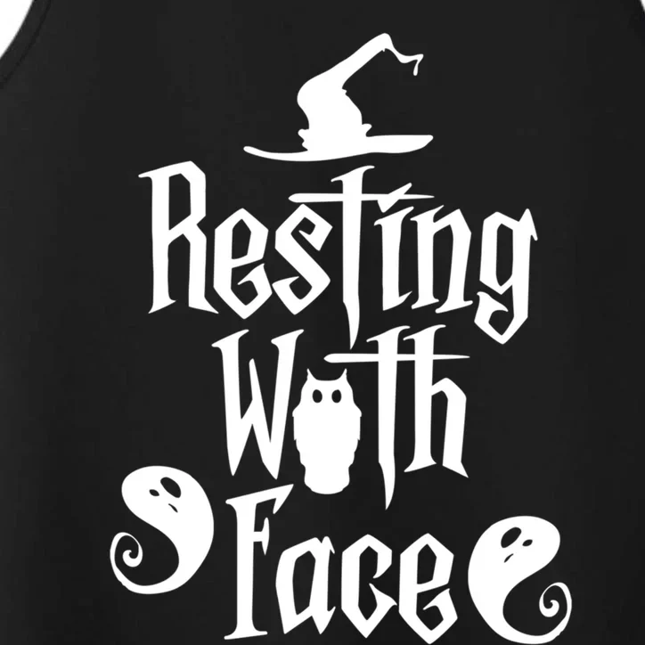 Funny Resting Witch Face Witch Halloween Gift Performance Tank