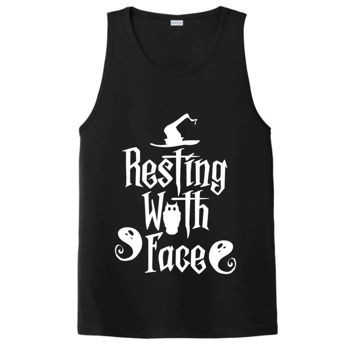 Funny Resting Witch Face Witch Halloween Gift Performance Tank