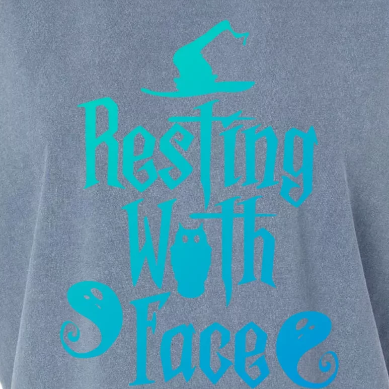 Funny Resting Witch Face Witch Halloween Gift Garment-Dyed Women's Muscle Tee