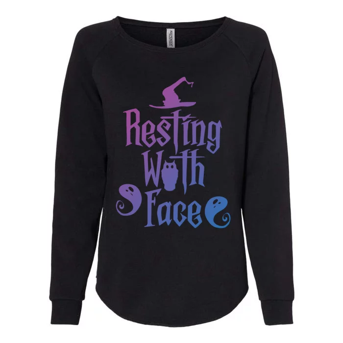 Funny Resting Witch Face Witch Halloween Gift Womens California Wash Sweatshirt