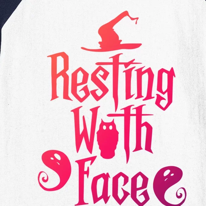 Funny Resting Witch Face Witch Halloween Gift Baseball Sleeve Shirt